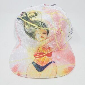 Wonder Woman Velvet Snapback Hat - DC Comics White Justice League